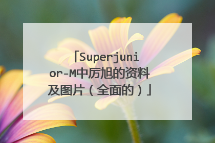 Superjunior-M中厉旭的资料及图片（全面的）