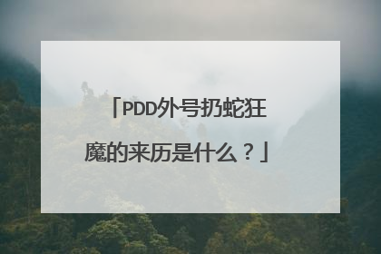 PDD外号扔蛇狂魔的来历是什么?
