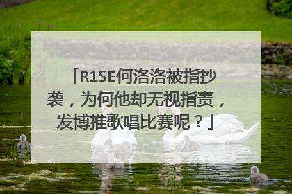 R1SE何洛洛被指抄袭,为何他却无视指责,发博推歌唱比赛呢?