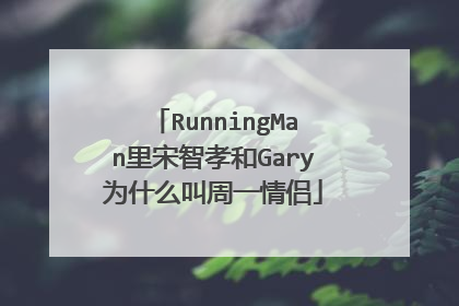 RunningMan里宋智孝和Gary为什么叫周一情侣