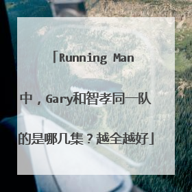 Running Man中，Gary和智孝同一队的是哪几集？越全越好