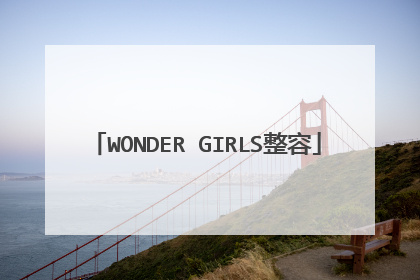 WONDER GIRLS整容