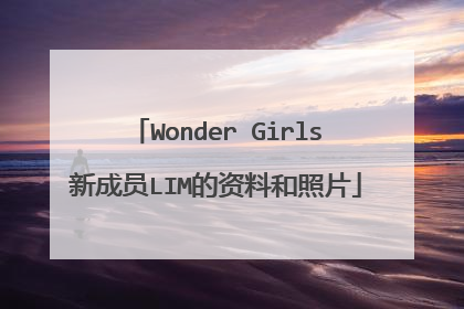 Wonder Girls新成员LIM的资料和照片