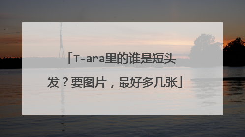 T-ara里的谁是短头发?要图片,最好多几张