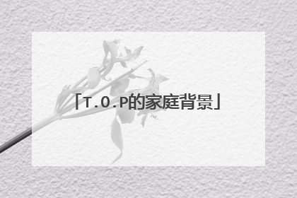 T.O.P的家庭背景