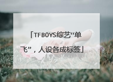 TFBOYS综艺“单飞”，人设各成标签