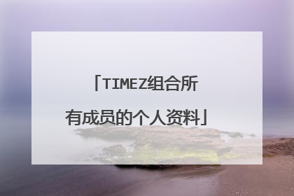 TIMEZ组合所有成员的个人资料