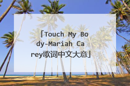 Touch My Body-Mariah Carey歌词中文大意