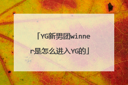 YG新男团winner是怎么进入YG的
