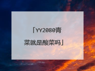 YY2080青菜就是酸菜吗