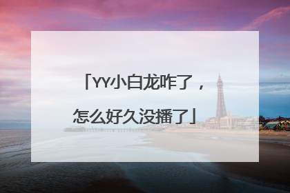 YY小白龙咋了,怎么好久没播了