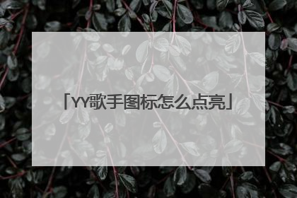 YY歌手图标怎么点亮