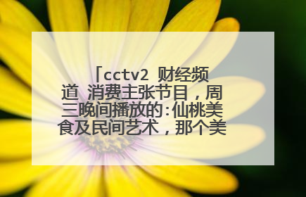 cctv2 财经频道 消费主张节目，周三晚间播放的:仙桃美食及民间艺术，那个美女记者叫什么名字？