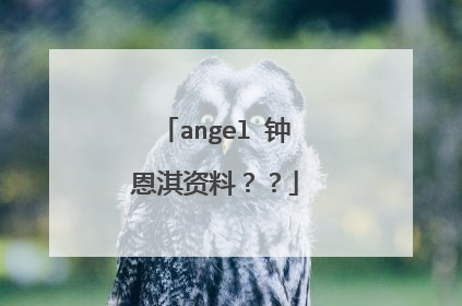 angel 钟恩淇资料??
