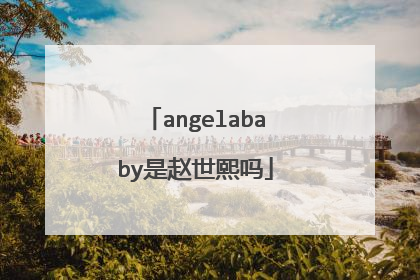 angelababy是赵世熙吗