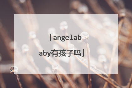 angelababy有孩子吗