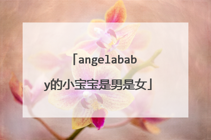angelababy的小宝宝是男是女
