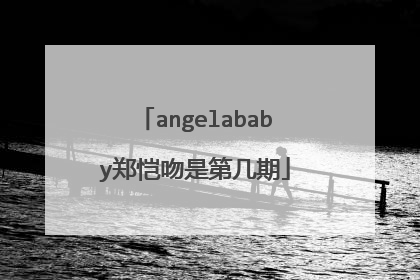 angelababy郑恺吻是第几期