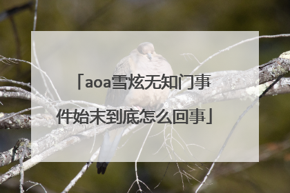 aoa雪炫无知门事件始末到底怎么回事