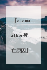 alanwalker死亡原因