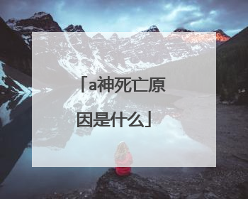 a神死亡原因是什么