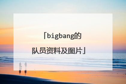 bigbang的队员资料及图片
