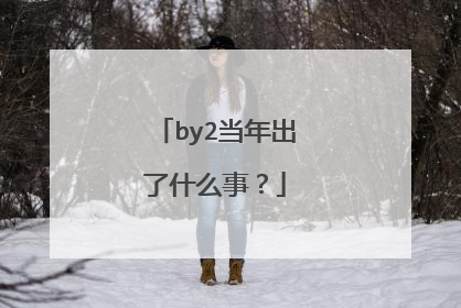 by2当年出了什么事？