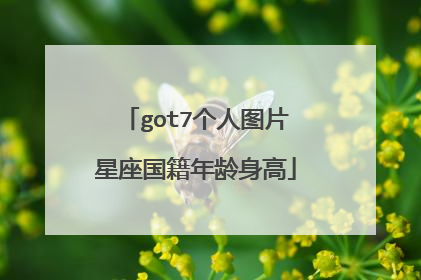 got7个人图片星座国籍年龄身高