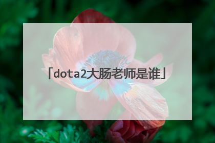 dota2大肠老师是谁