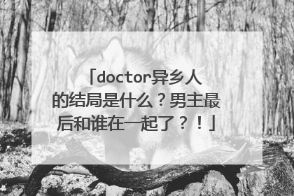 doctor异乡人的结局是什么？男主最后和谁在一起了？！