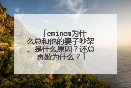 eminem为什么总和他的妻子吵架。是什么原因？还总再婚为什么？