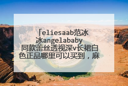 eliesaab范冰冰angelababy同款蕾丝透视深v长裙白色正品哪里可以买到，麻烦各位大神告