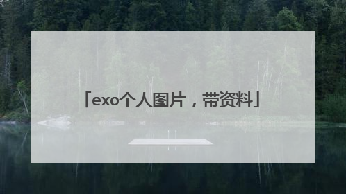 exo个人图片，带资料