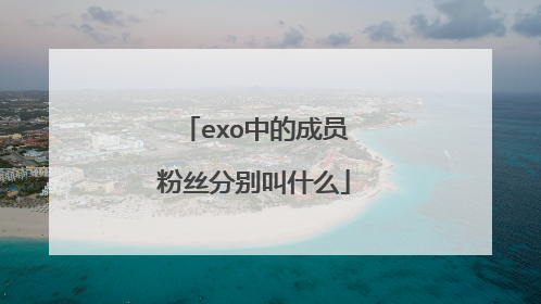 exo中的成员粉丝分别叫什么