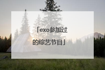 exo参加过的综艺节目