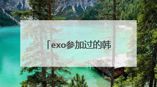exo参加过的韩国综艺节目有哪些