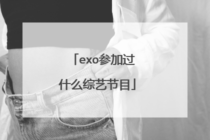 exo参加过什么综艺节目