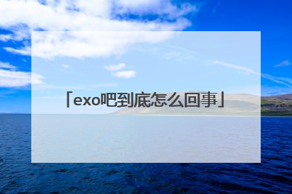 exo吧到底怎么回事