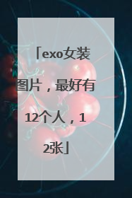 exo女装图片,最好有12个人,12张