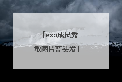 exo成员秀敏图片蓝头发