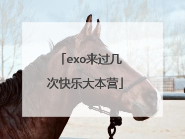 exo来过几次快乐大本营