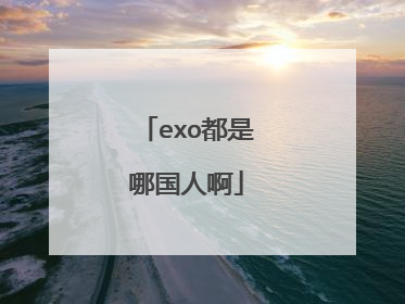 exo都是哪国人啊