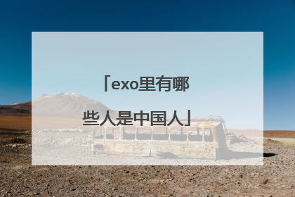 exo里有哪些人是中国人