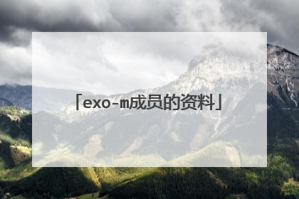exo-m成员的资料