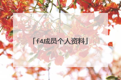 f4成员个人资料