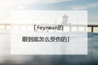feynman的眼到底怎么受伤的