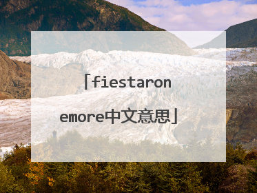 fiestaronemore中文意思