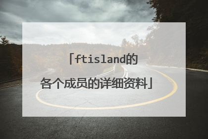 ftisland的各个成员的详细资料