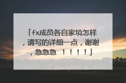 fx成员各自家境怎样,请写的详细一点,谢谢,急急急 !!!!