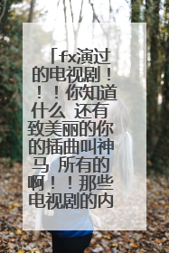 fx演过的电视剧！！！你知道什么 还有致美丽的你的插曲叫神马 所有的啊！！那些电视剧的内容讲一下